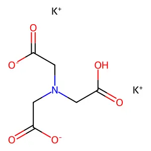Dipotassium hydrogen nitrilotriacetate structure