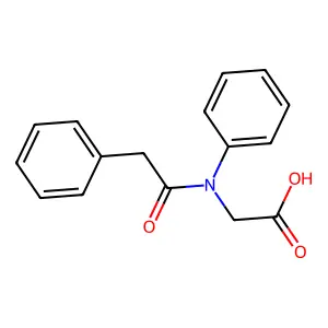 Phenylacetyl-D-phenylglycine structure