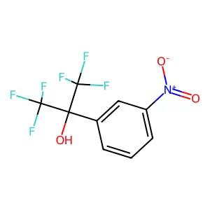 1,1,1,3,3,3-hexafluoro-2-(3-nitrophenyl)propan-2-ol structure