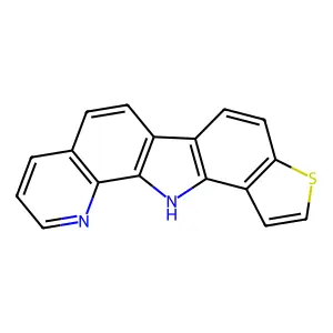 12H-Pyrido(2,3-a)thieno(2,3-i)carbazole structure