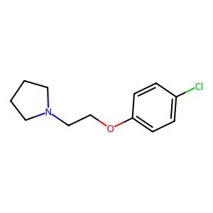 1-[2-(4-chlorophenoxy)ethyl]pyrrolidine structure