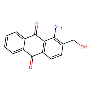 1-amino-2-(hydroxymethyl)anthracene-9,10-dione structure