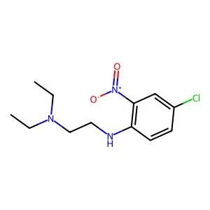 N-(4-chloro-2-nitrophenyl)-N',N'-diethylethane-1,2-diamine structure