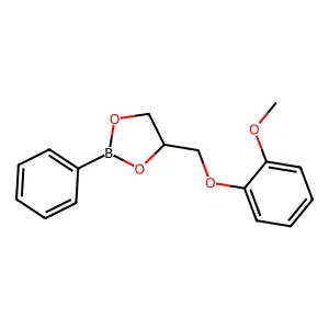 1,3,2-Dioxaborolane, 4-((2-methoxyphenoxy)methyl)-2-phenyl- structure