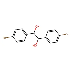 1,2-bis(4-bromophenyl)ethane-1,2-diol structure