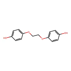 1,2-bis(4-hydroxyphenoxy)ethane structure