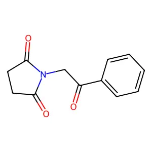 1-(2-oxo-2-phenylethyl)pyrrolidine-2,5-dione structure