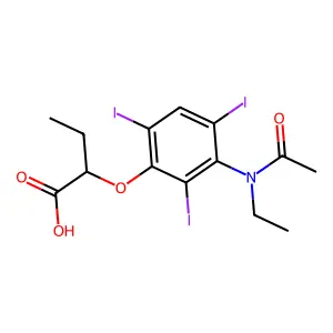 Compound C14H16I3NO4 structure