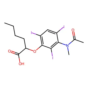 Compound C15H18I3NO4 structure