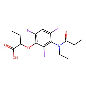 Compound C15H18I3NO4 structure