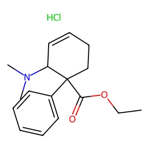 ethyl 2-(dimethylamino)-1-phenylcyclohex-3-ene-1-carboxylatehydrochloride structure