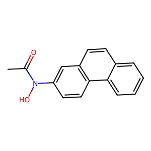 N-Hydroxy-2-acetylaminophenanthrene structure