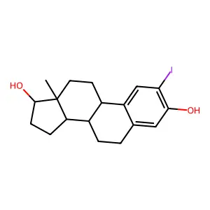Compound C18H23IO2 structure