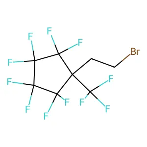 1-(2-Bromoethyl)-2,2,3,3,4,4,5,5-octafluoro-1-(trifluoromethyl)cyclopentane structure