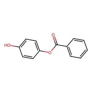 p-Hydroxyphenyl benzoate structure