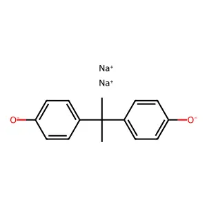 disodium4-[2-(4-oxidophenyl)propan-2-yl]phenolate structure
