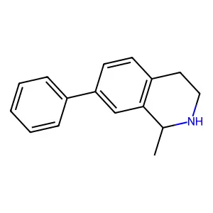 1,2,3,4-Tetrahydro-1-methyl-7-phenylisoquinoline structure