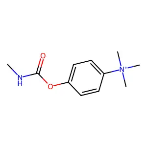 trimethyl-[4-(methylcarbamoyloxy)phenyl]azanium structure