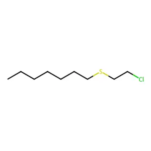 1-(2-chloroethylsulfanyl)heptane structure