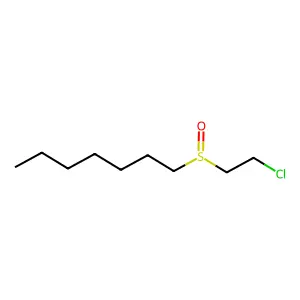 1-(2-chloroethylsulfinyl)heptane structure