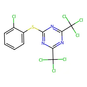 Compound C11H4Cl7N3S structure
