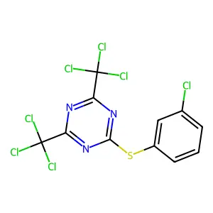 Compound C11H4Cl7N3S structure