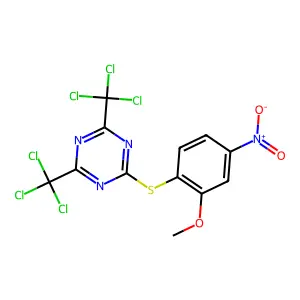 Compound C12H6Cl6N4O3S structure