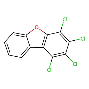 1,2,3,4-TETRACHLORODIBENZOFURAN structure