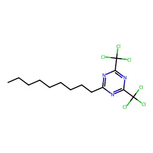 Compound C14H19Cl6N3 structure