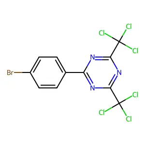 Compound C11H4BrCl6N3 structure