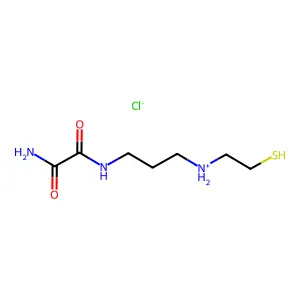 (3-(2-Mercaptoethylamino)propyl)oxamide hydrochloride structure