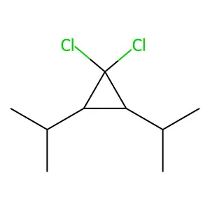1,1-Dichloro-2,3-diisopropylcyclopropane structure