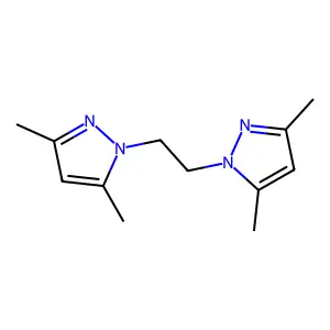 1-[2-(3,5-dimethylpyrazol-1-yl)ethyl]-3,5-dimethylpyrazole structure