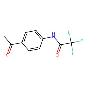 N-(4-acetylphenyl)-2,2,2-trifluoroacetamide structure