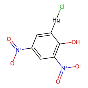 Compound C6H3ClHgN2O5 structure