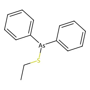 (ETHYLTHIO)DIPHENYLARSINE structure