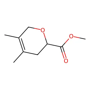 methyl 4,5-dimethyl-3,6-dihydro-2H-pyran-2-carboxylate structure
