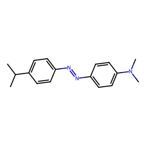 N,N-dimethyl-4-[(4-propan-2-ylphenyl)diazenyl]aniline structure