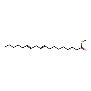 Methyl octadeca-9,12-dienoate structure