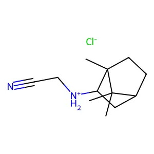 (+-)-endo-(2-Bornylamino)acetonitrile hydrochloride structure