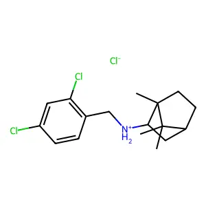 (+-)-endo-N-(2,4-Dichlorobenzyl)-2-bornanamine hydrochloride structure