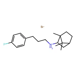 (+-)-endo-N-(3-(p-Fluorophenyl)propyl)-2-bornanamine hydrobromide structure