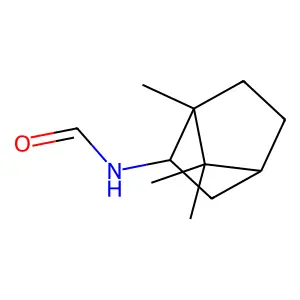 (+-)-endo-N-(2-Bornyl)formamide structure