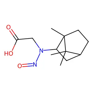 (+-)-endo-N-2-Bornyl-N-nitrosoglycine structure