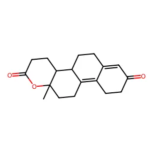 12a-methyl-3,4,4a,4b,5,6,9,10,11,12-decahydronaphtho[2,1-f]chromene-2,8-dione structure