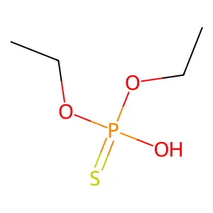 diethoxy-hydroxy-sulfanylidene-lambda5-phosphane structure