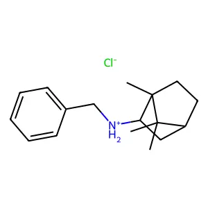 (+-)-endo-N-Benzyl-2-bornanamine hydrochloride structure