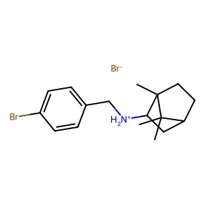 (+-)-endo-N-(p-Bromobenzyl)-2-bornanamine hydrobromide structure