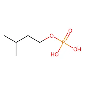Isopentyl dihydrogen phosphate structure