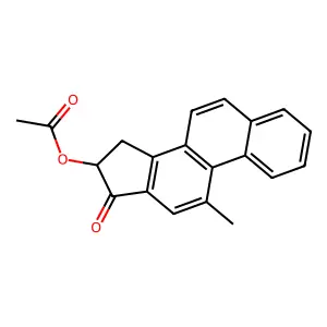 (11-methyl-17-oxo-15,16-dihydrocyclopenta[a]phenanthren-16-yl) acetate structure